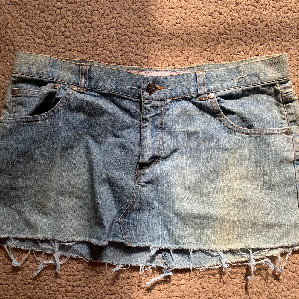 Vintage Frantic Jean Skirt Size 11